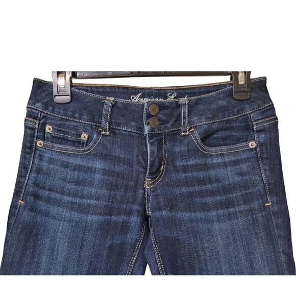 American Eagle Dark Wash Jeans, Size 0 28W, Nearly New, Style 'ARTIST'. - Picture 2 of 6